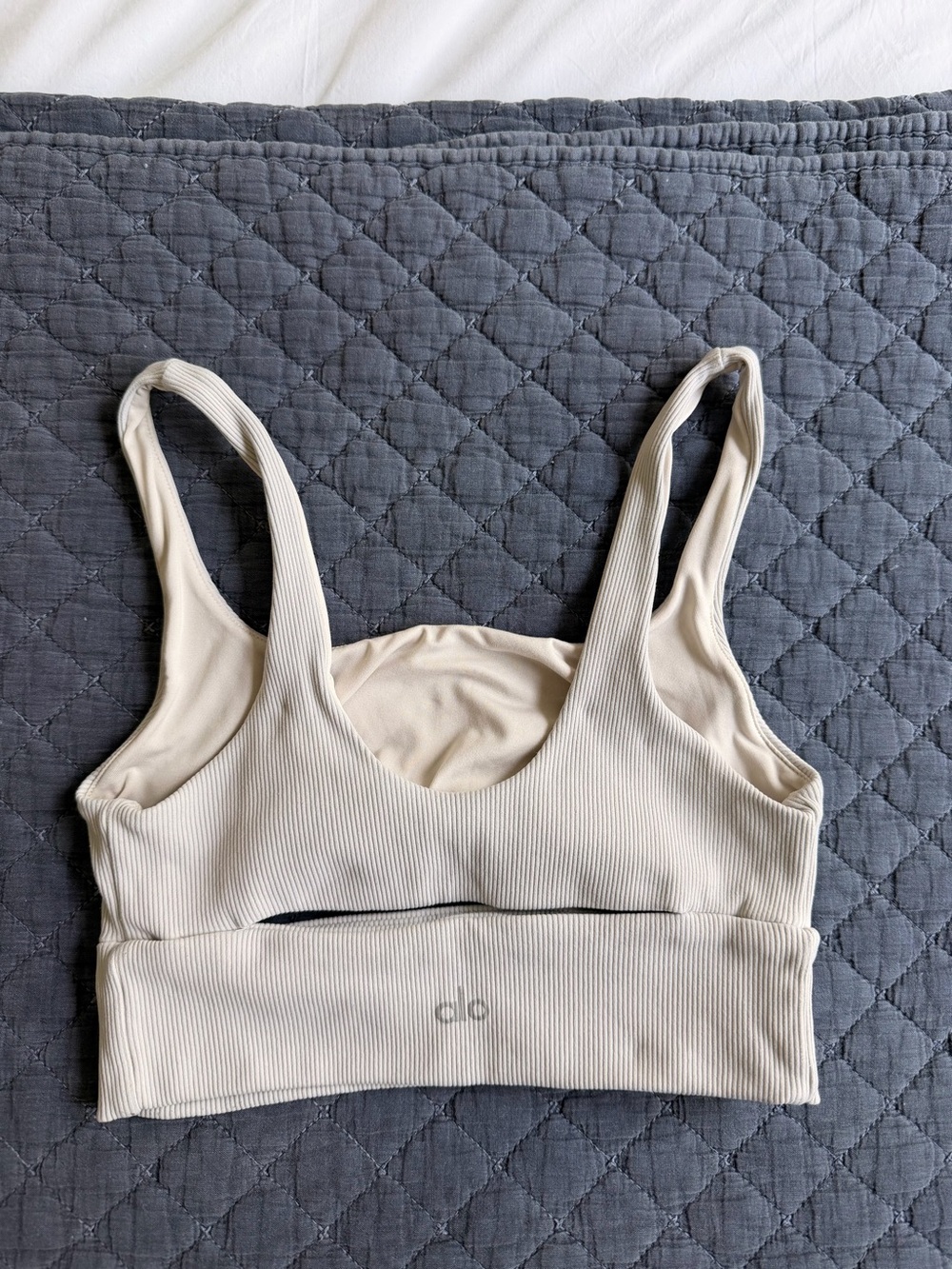 ALO Yoga Ribbed Cutout Top - Picture 2 of 5